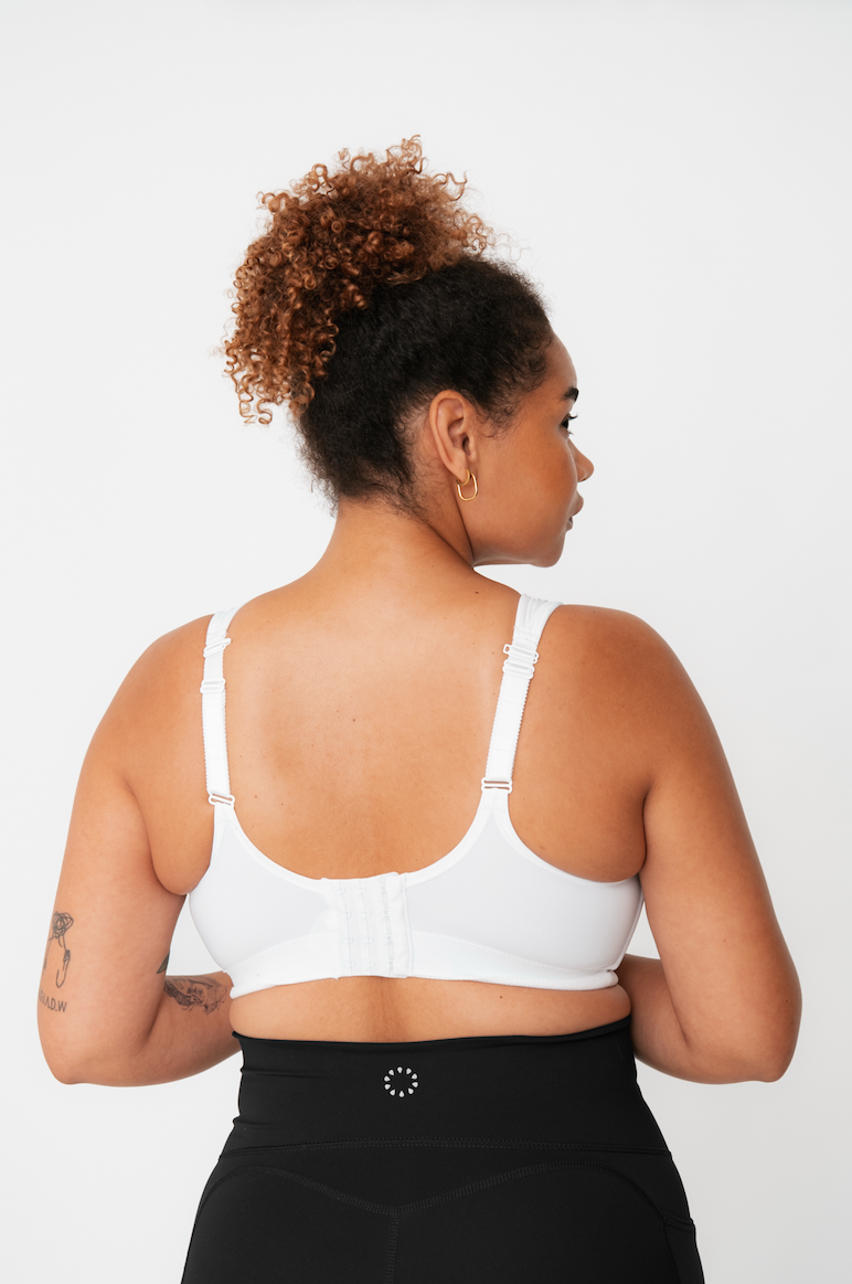 Pure Lime Compression Bra High Impact Bra 1000 White