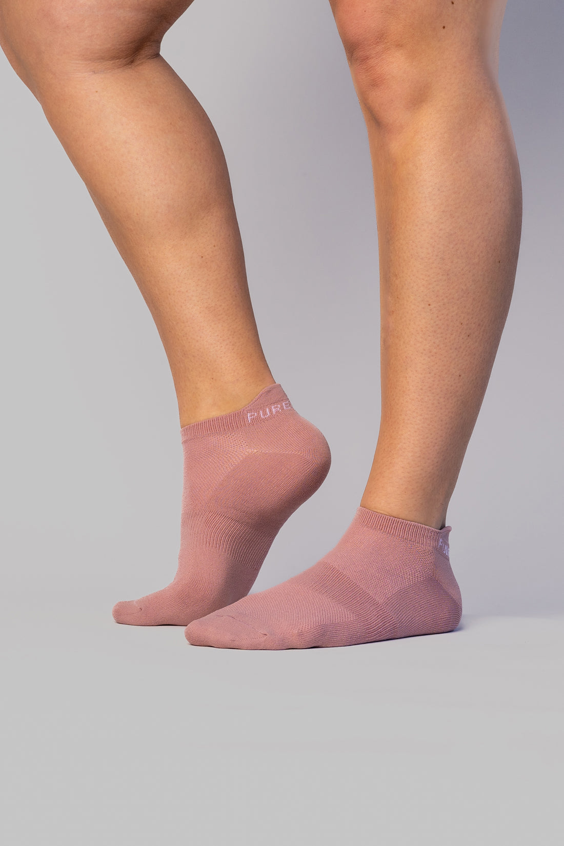 Pure Lime Footies 2-pack Socks 2040 Black/Woodrose