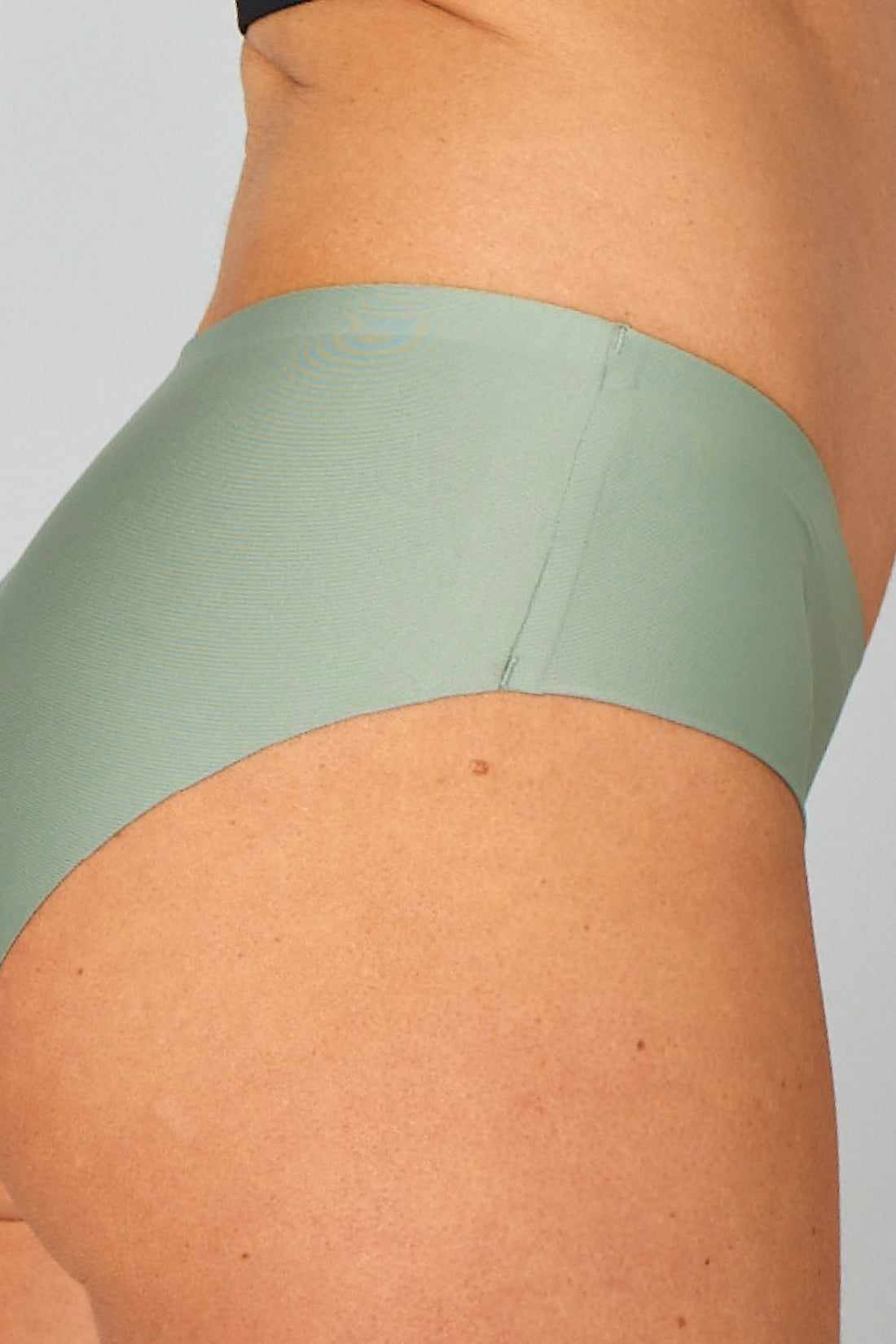 Pure Lime Invisible Hipster 2 Pack Hipsters 4601 Dusty Seagreen/Black