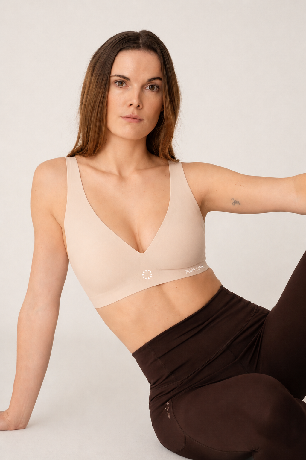 Pure Lime Invisible Microfiber Bra Bra 1830 Beige