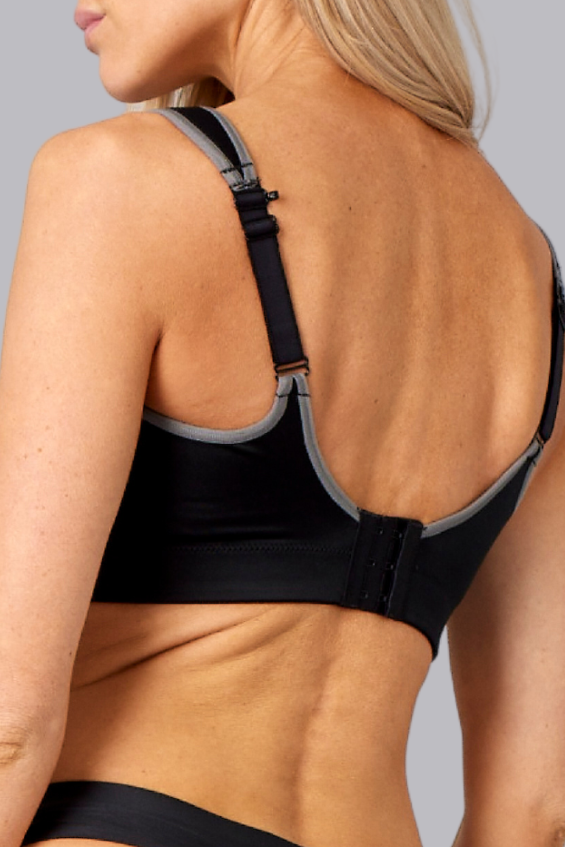 Pure Lime Padded Athletic Bra Bra 2030 Black/Cool Grey