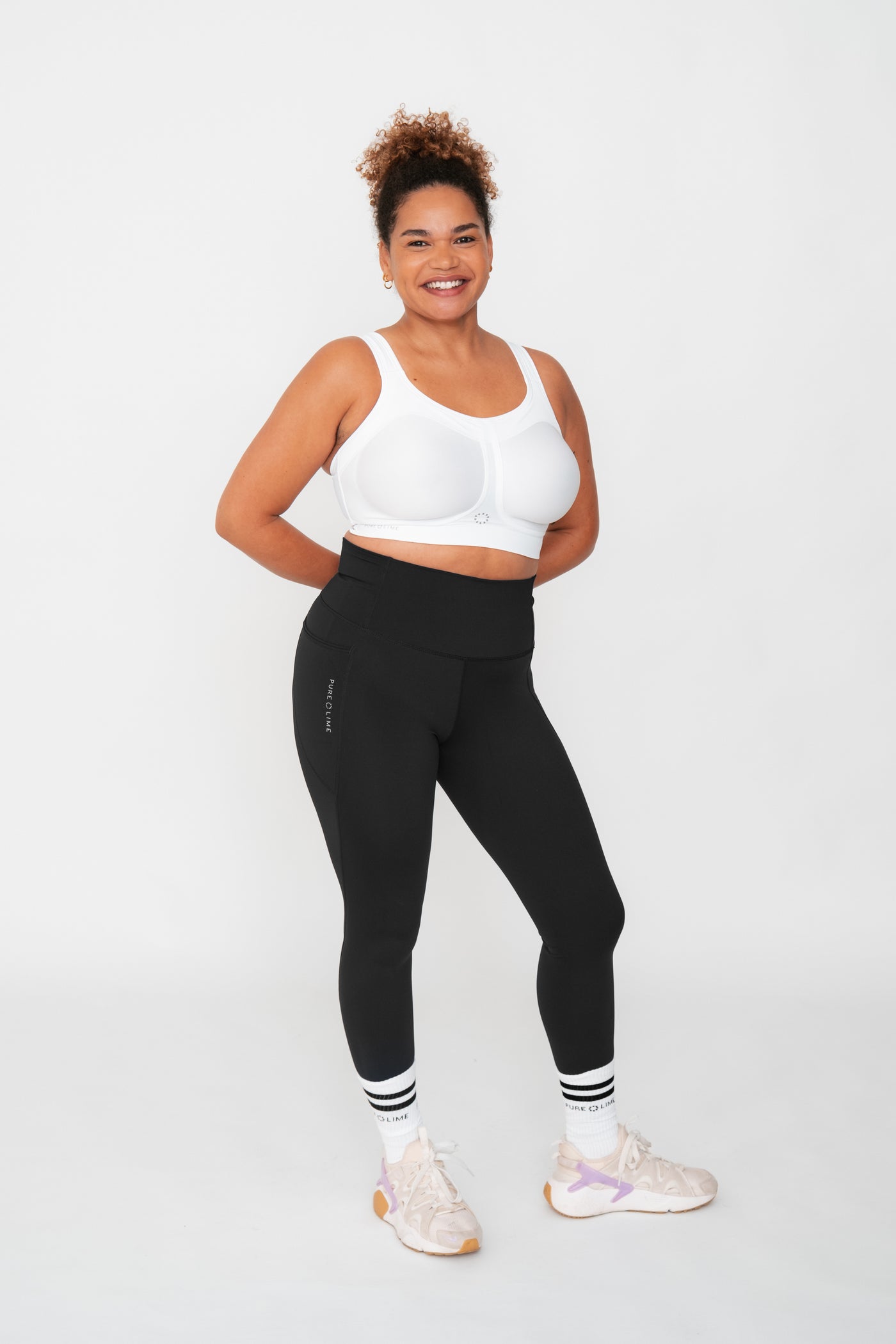 Compression Bra High Impact - White