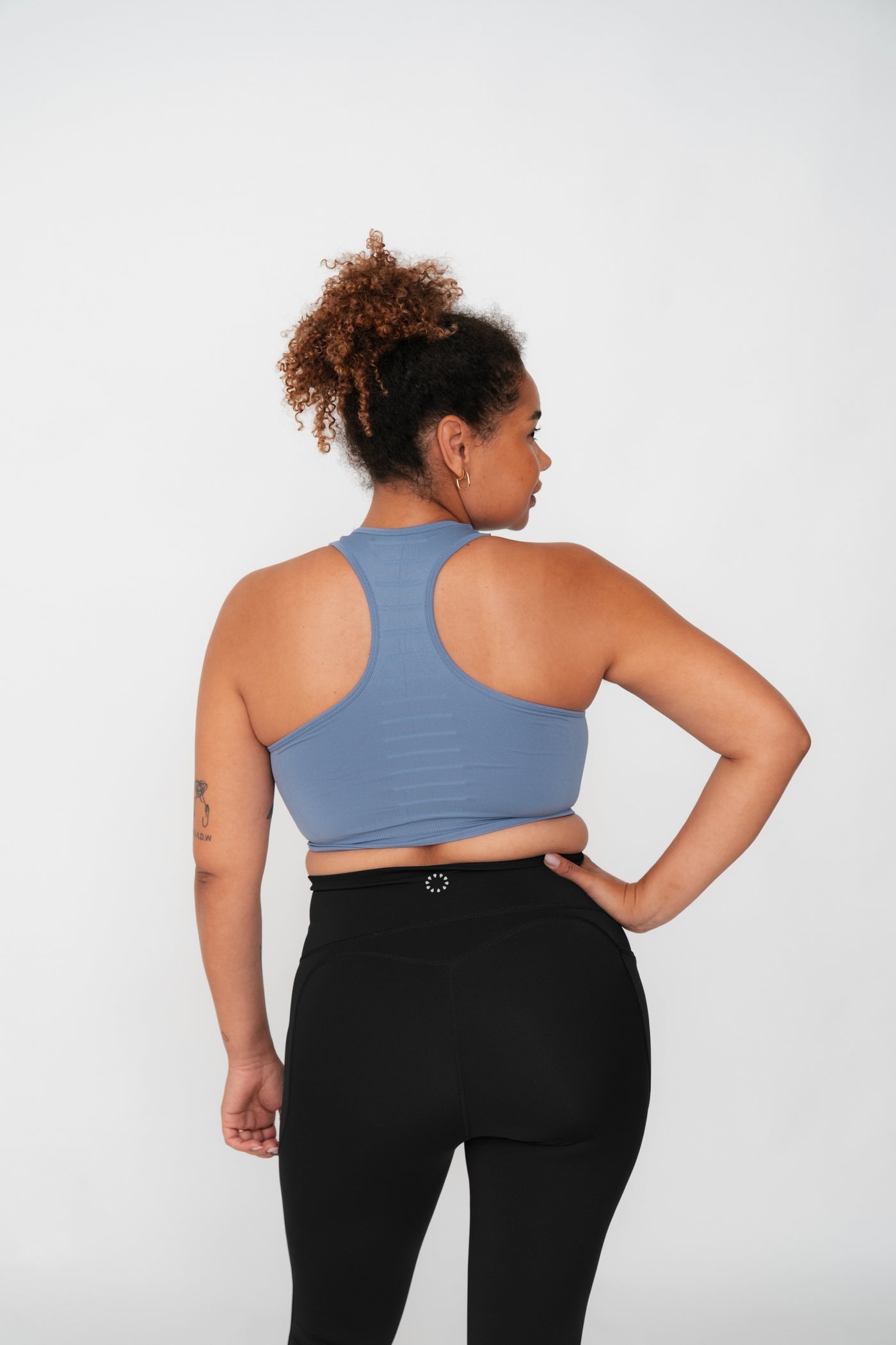 Seamless Bra Top - Dew Blue