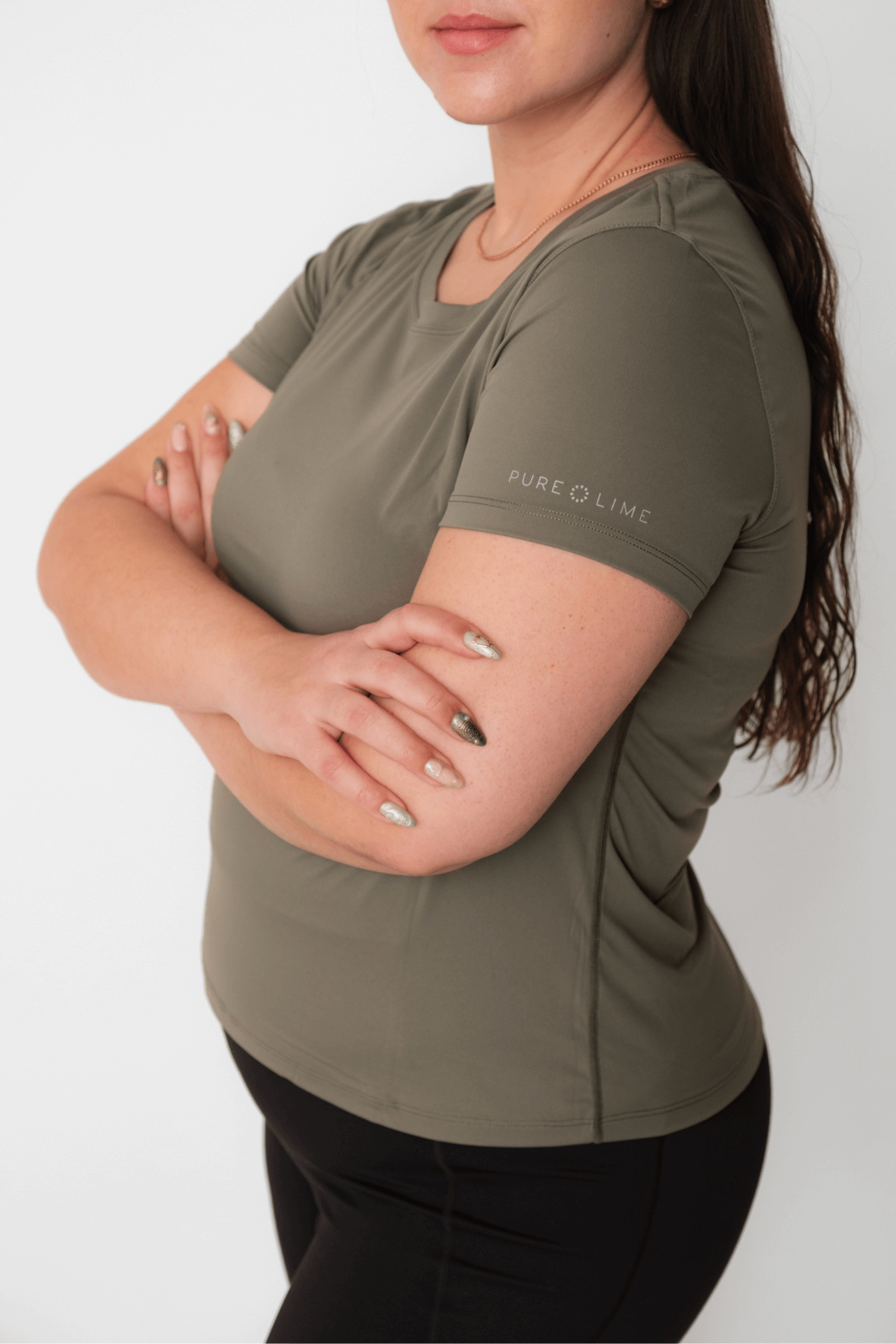 Pure Lime Pure Training Tee Tee 4615 Smokey Olive