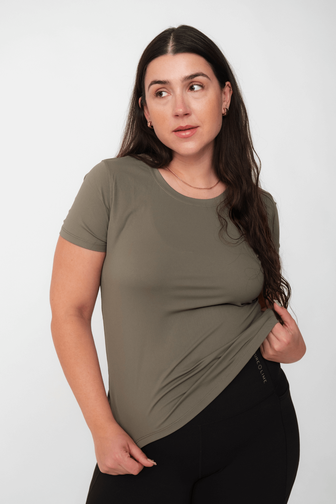 Pure Lime Pure Training Tee Tee 4615 Smokey Olive