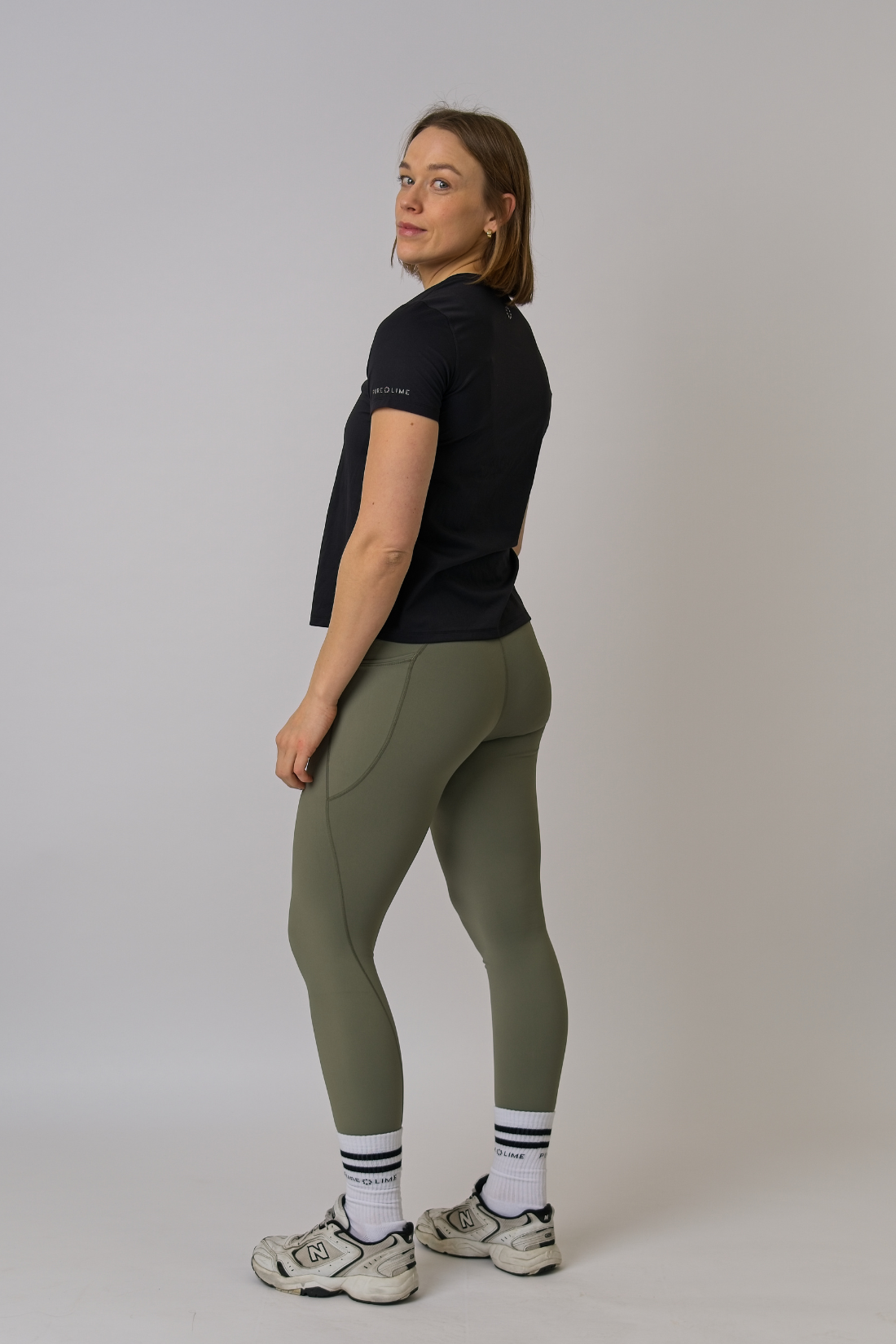 Pure Lime Pure Training Tights Leggings 4615 Smokey Olive