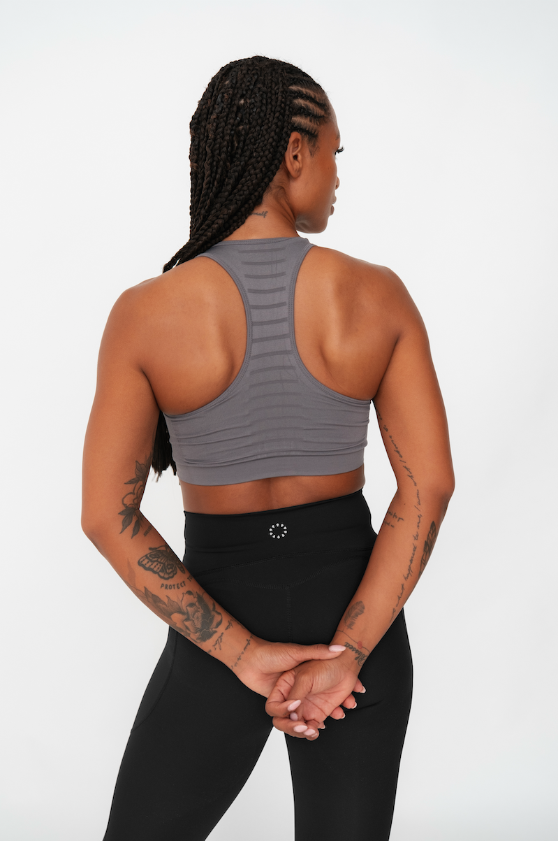Pure Lime Seamless Bra Top Bra Top 3612 Volcanic Glass