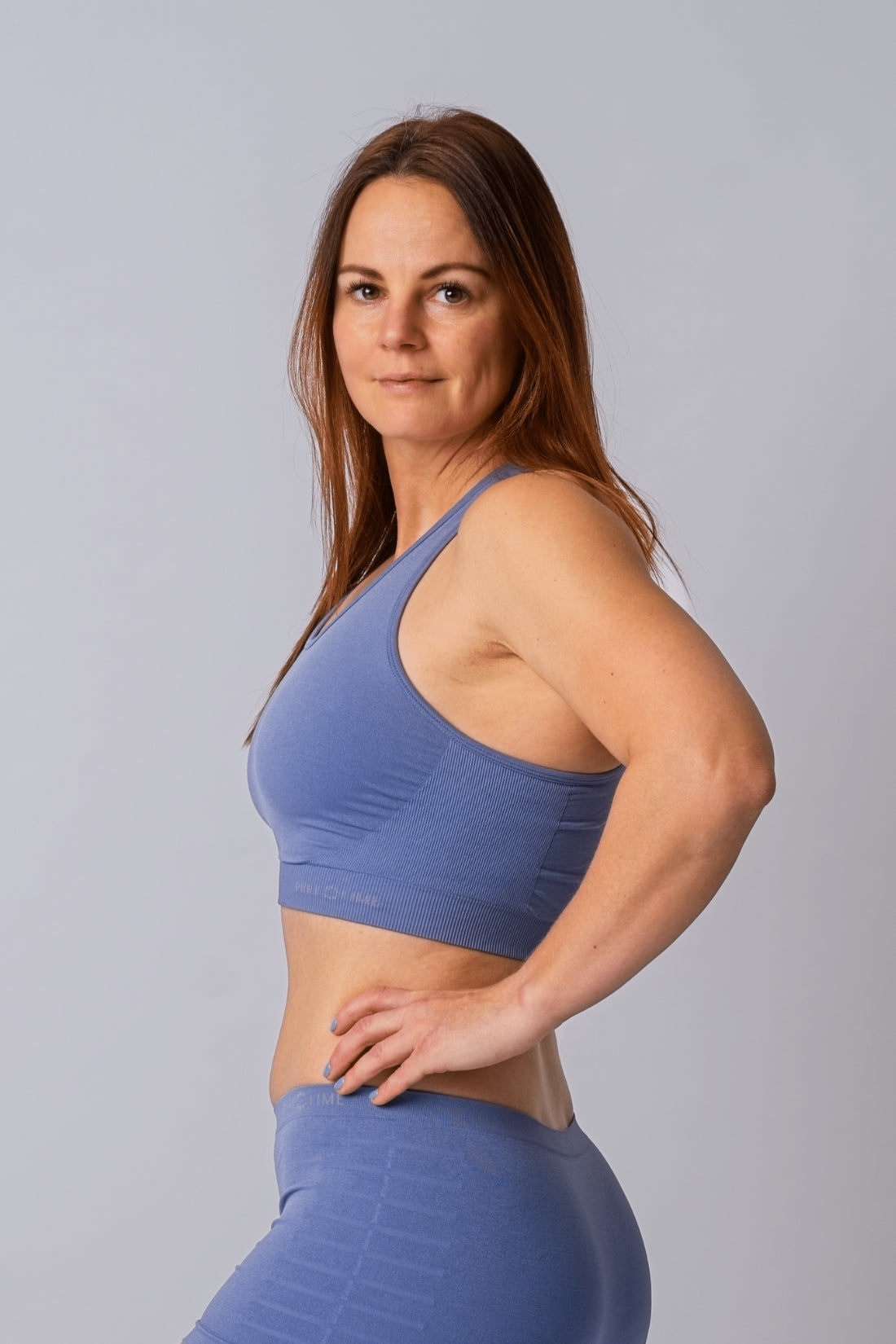 Pure Lime Seamless Bra Top Bra Top 4620 Dew Blue