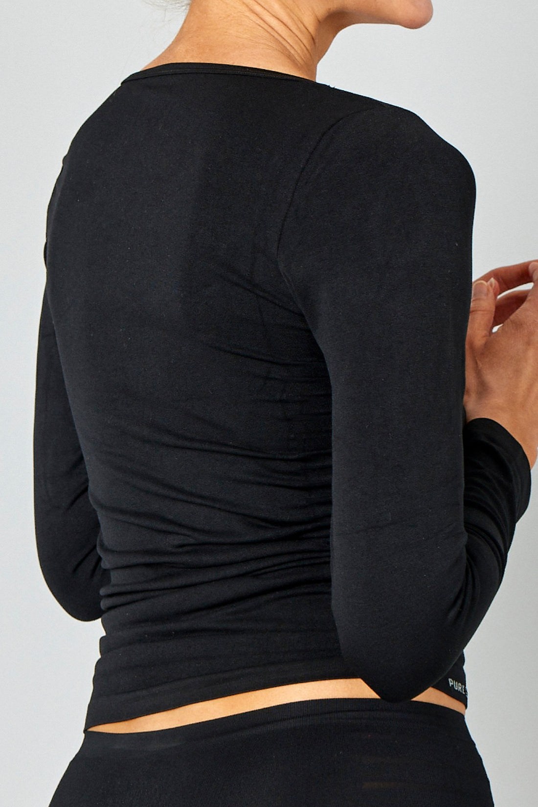 Pure Lime Seamless Longsleeve Tee Tee 2000 Black