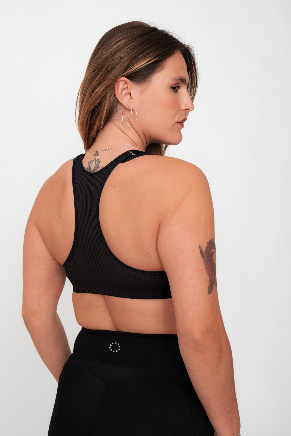 Pure Lime Sports Bra - High Impact Bra 2000 Black