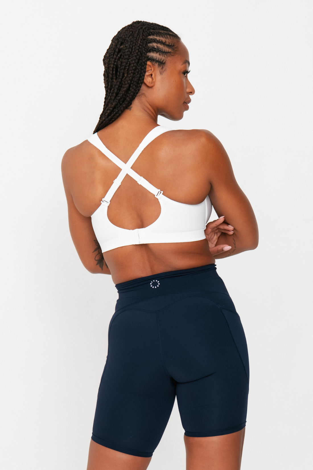 Pure Lime Support Bra High Impact Bra 1000 White