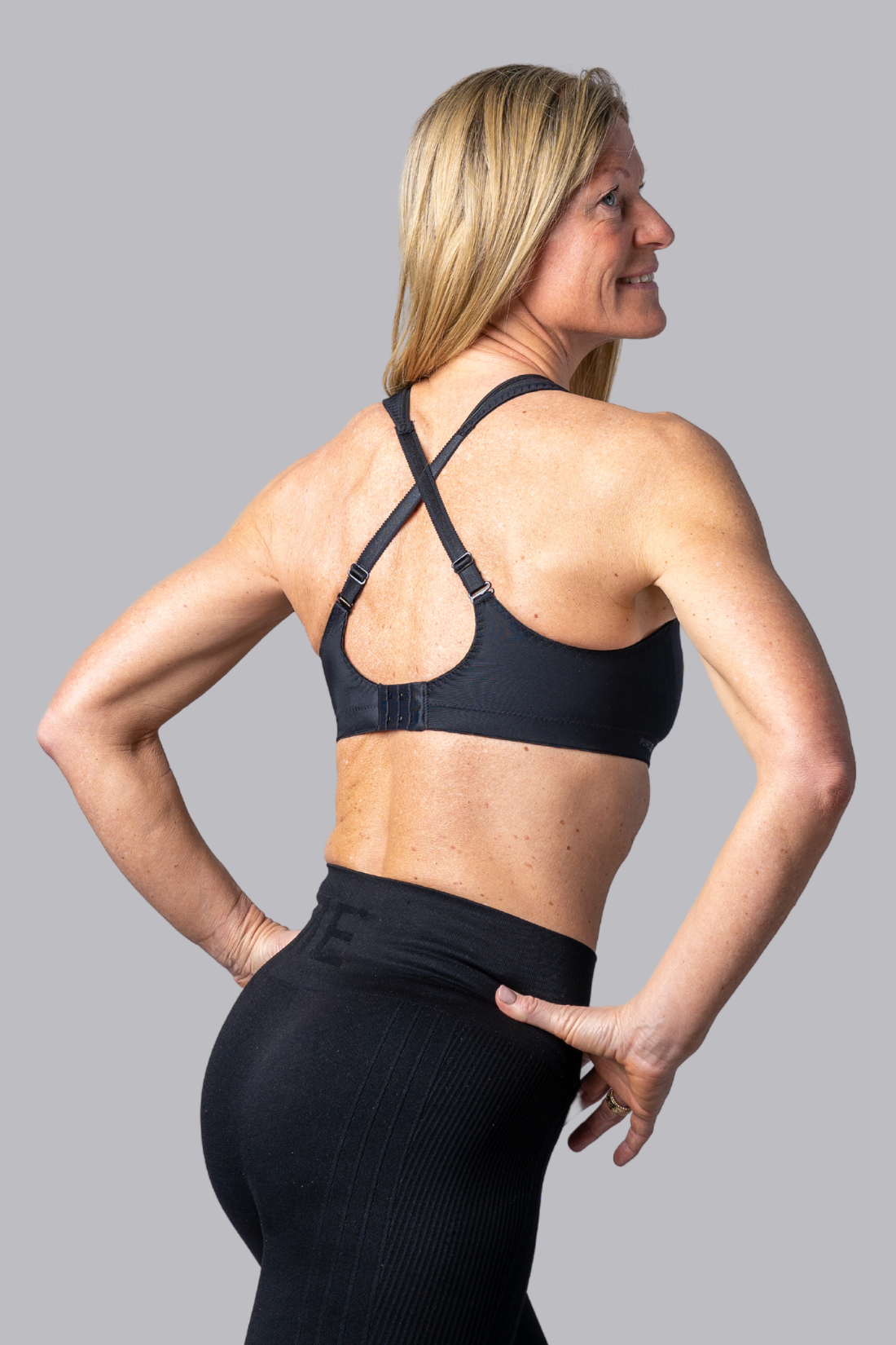 Pure Lime Support Bra High Impact Bra 2000 Black