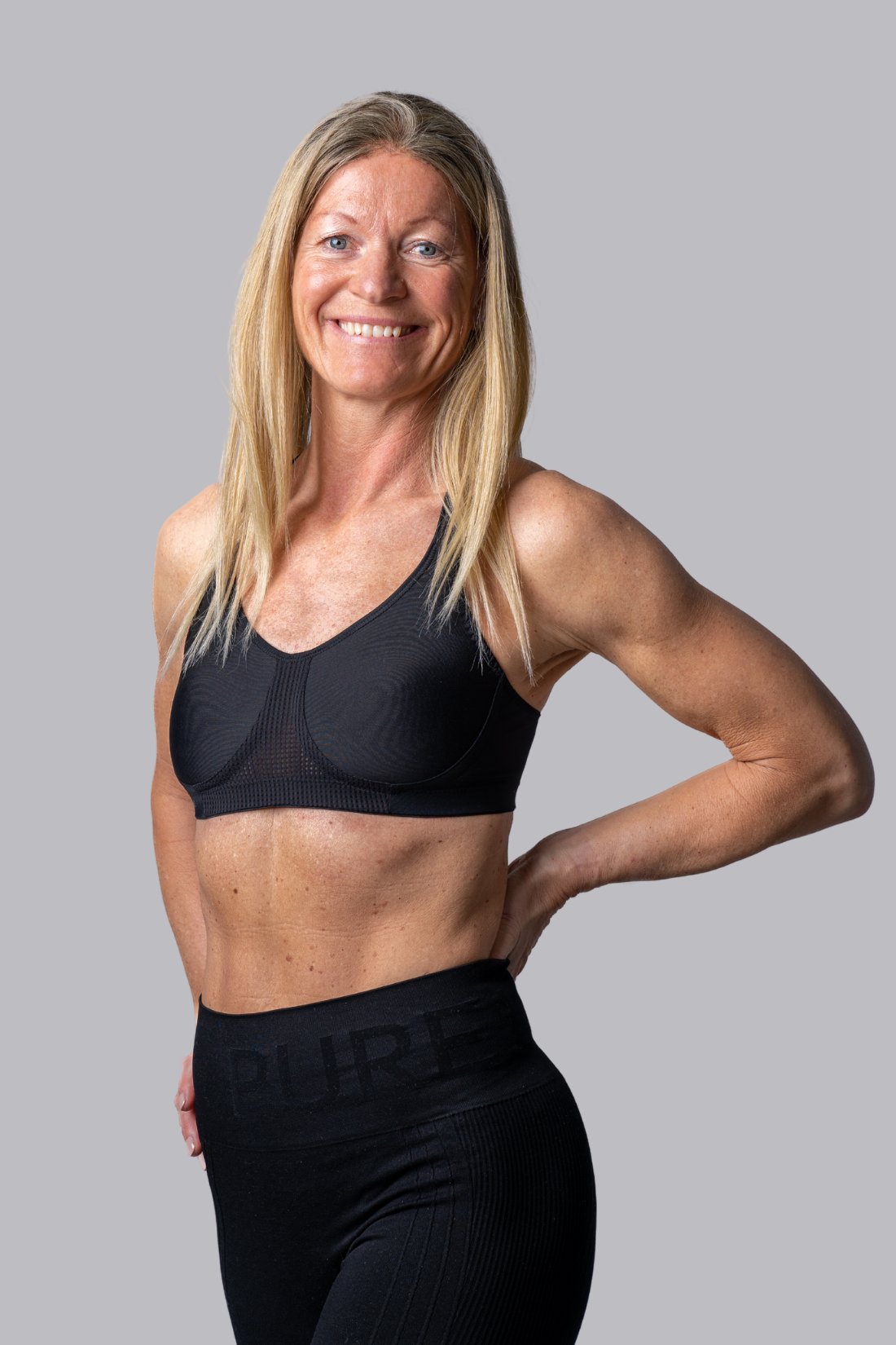 Pure Lime Support Bra High Impact Bra 2000 Black