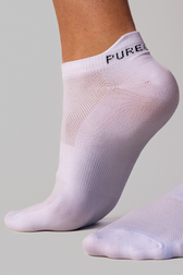 Pure Lime Footies 2-pack Socks 1001 White/White