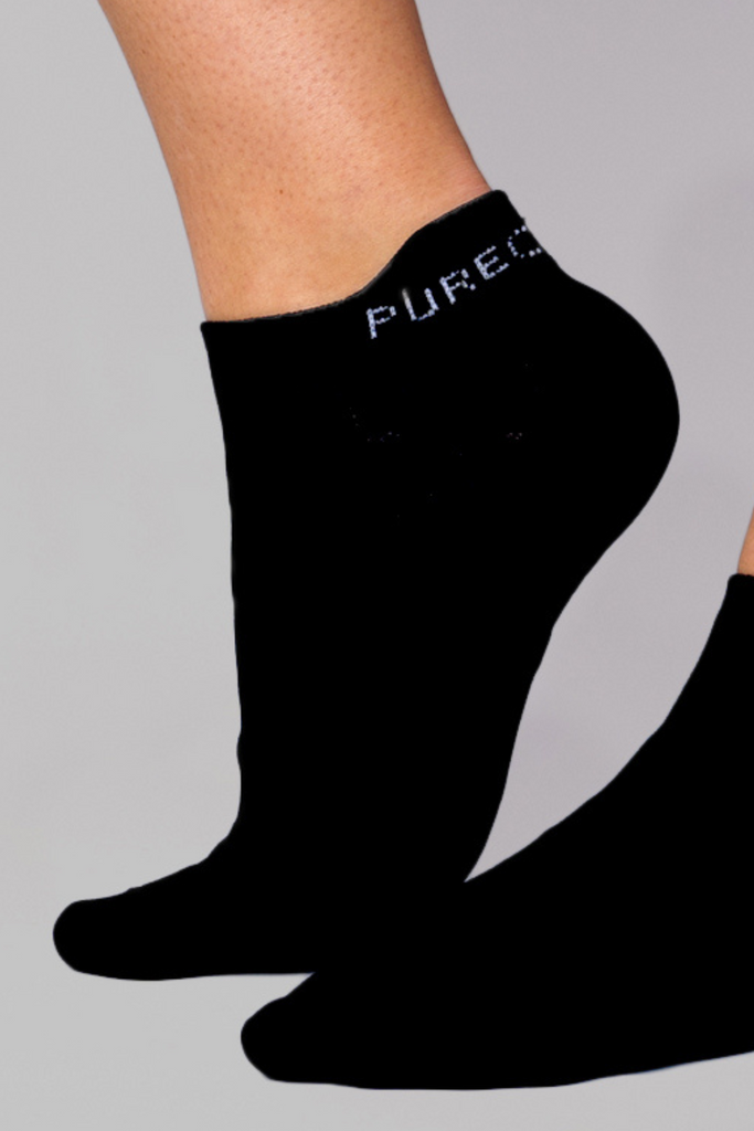 Pure Lime Footies 2-pack Socks 2001 Black/Black