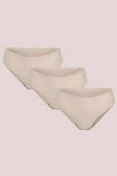 Pure Lime Invisible Brazilian 3 pack Thong 1830 Beige