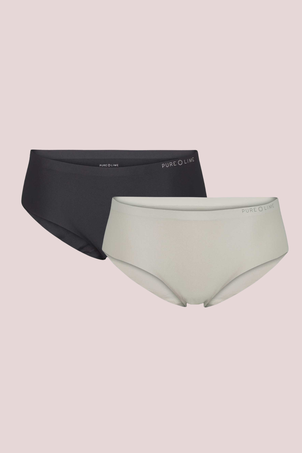 Pure Lime Invisible Hipster 2 Pack Hipsters 1801 Light Sand/Black