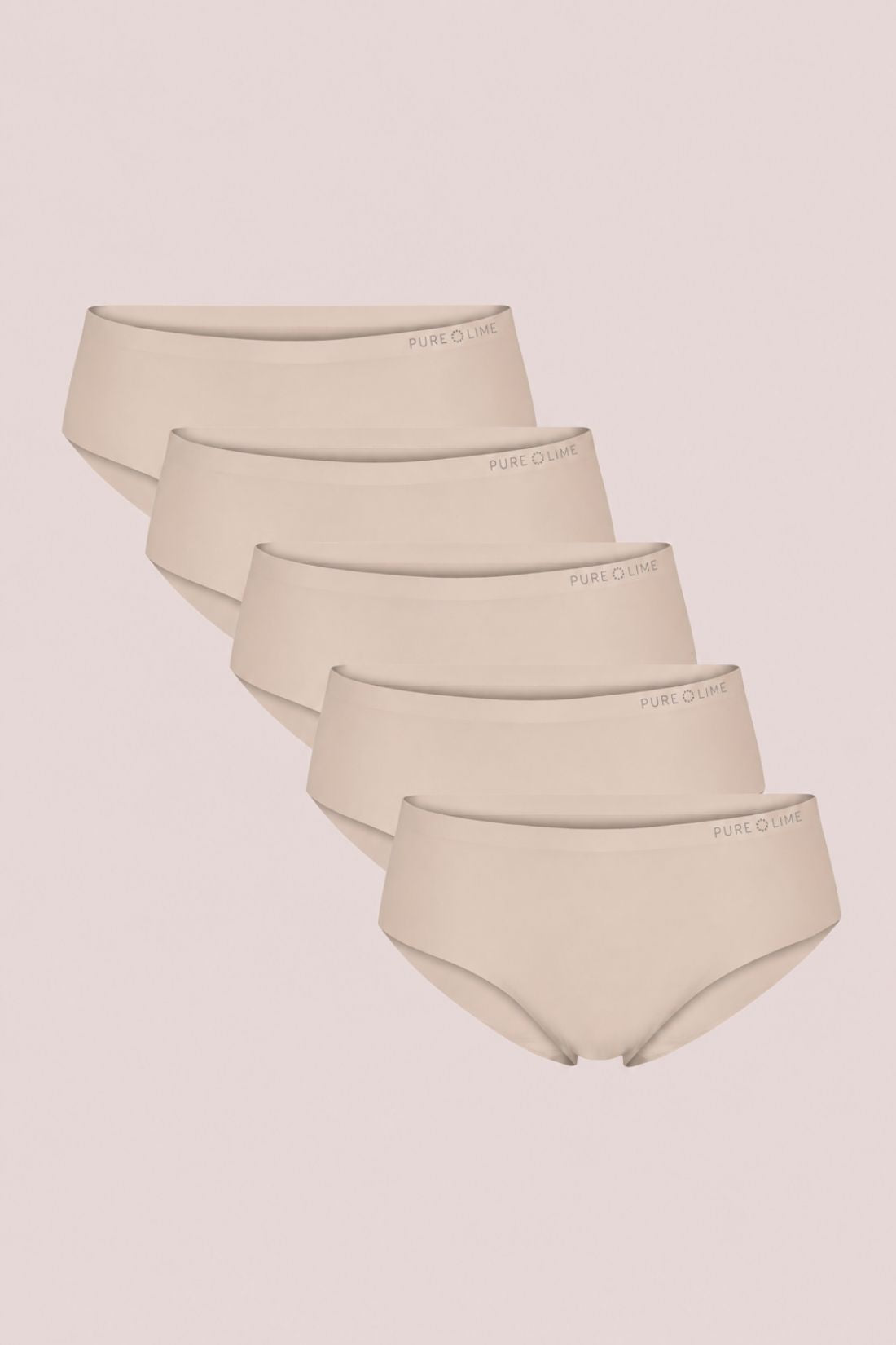 Pure Lime Invisible Hipster 5 pack Hipsters 1830 Beige
