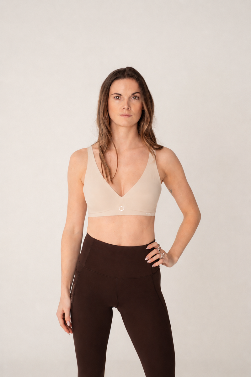 Pure Lime Invisible Microfiber Bra Bra 1830 Beige