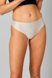 Pure Lime Invisible Microfiber Thong 2 Pack G-string 1801 Light Sand/Black