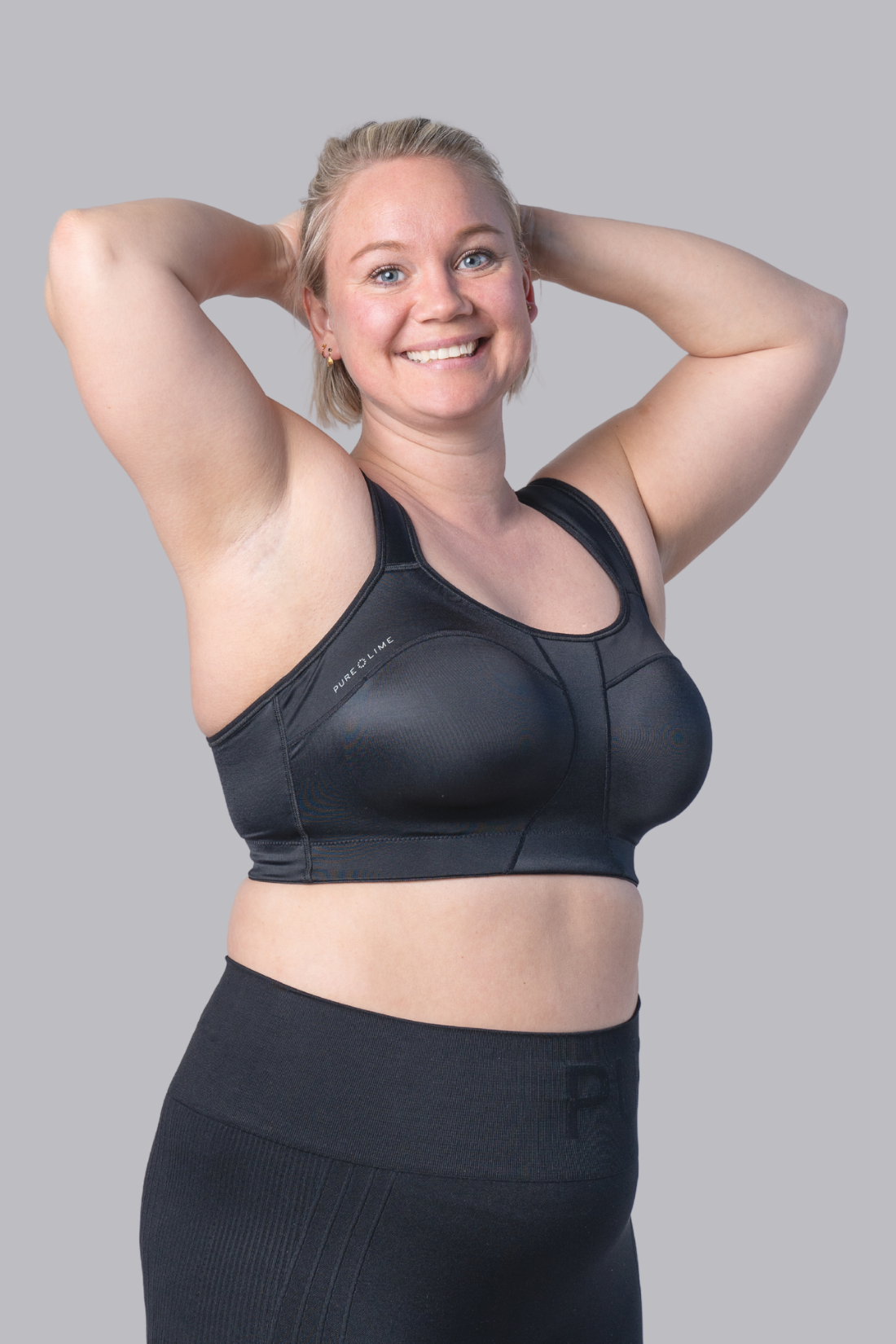 Padded Athletic Bra Black