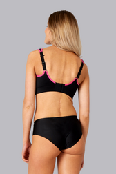 Pure Lime Padded Athletic Bra Bra 2620 Black/Pink