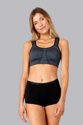 Pure Lime Padded Athletic Bra Bra 3611 Stone Grey Melange