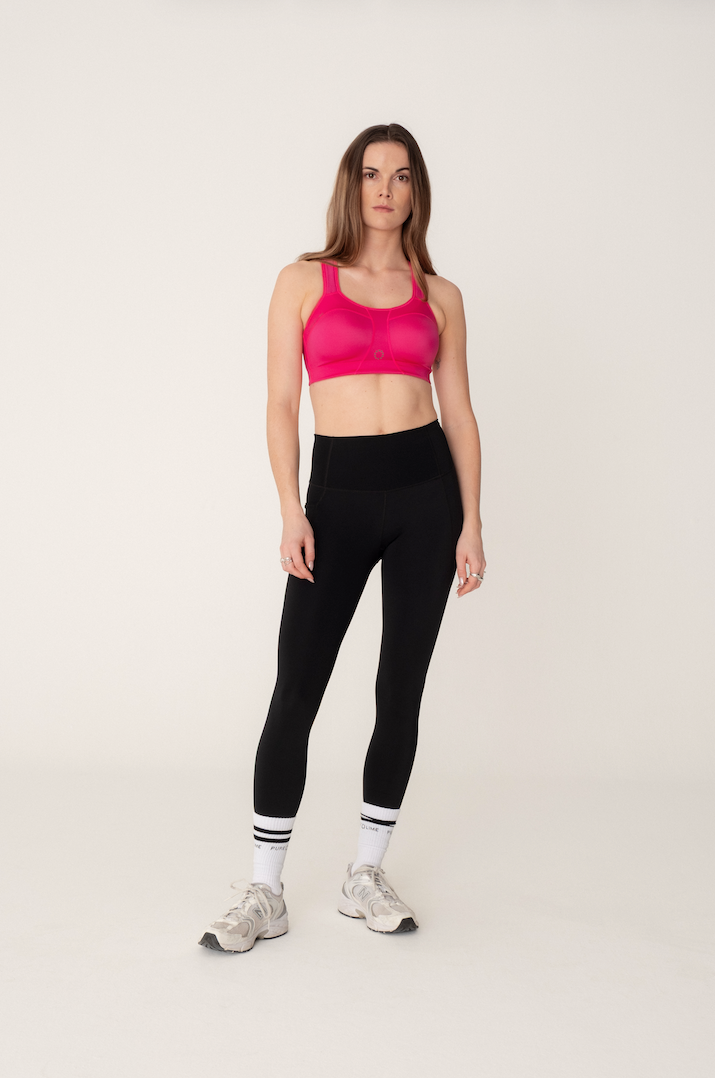 Pure Lime Padded Athletic Bra Bra 6400 FUCHSIA PURPLE