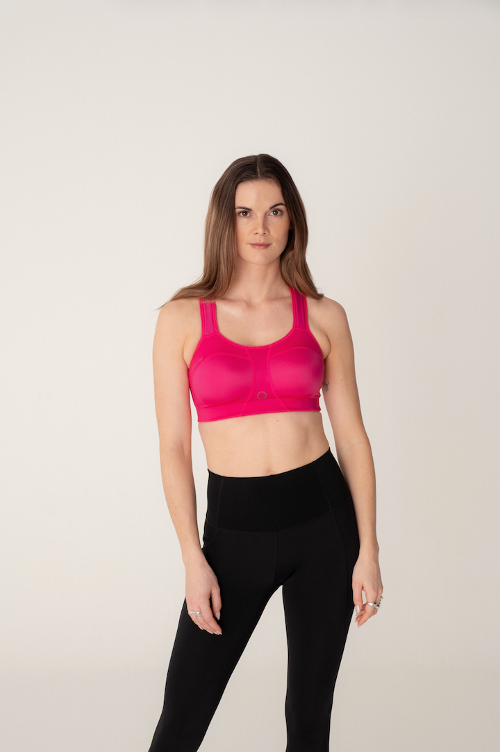 Pure Lime Padded Athletic Bra Bra 6400 FUCHSIA PURPLE