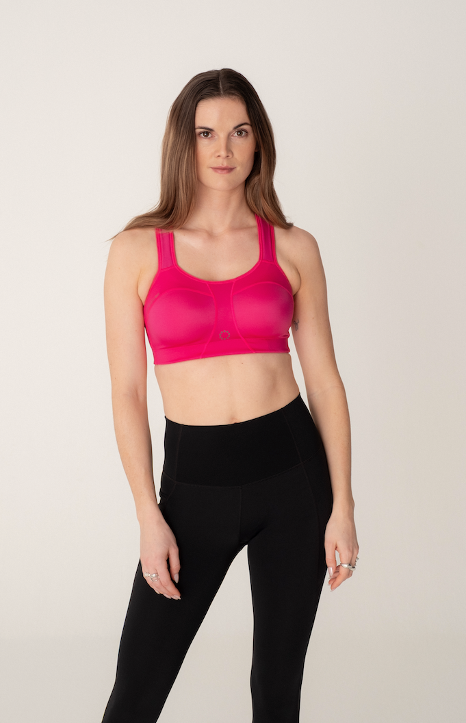 Pure Lime Padded Athletic Bra Bra 6400 FUCHSIA PURPLE