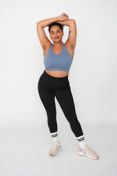 Seamless Bra Top - Dew Blue