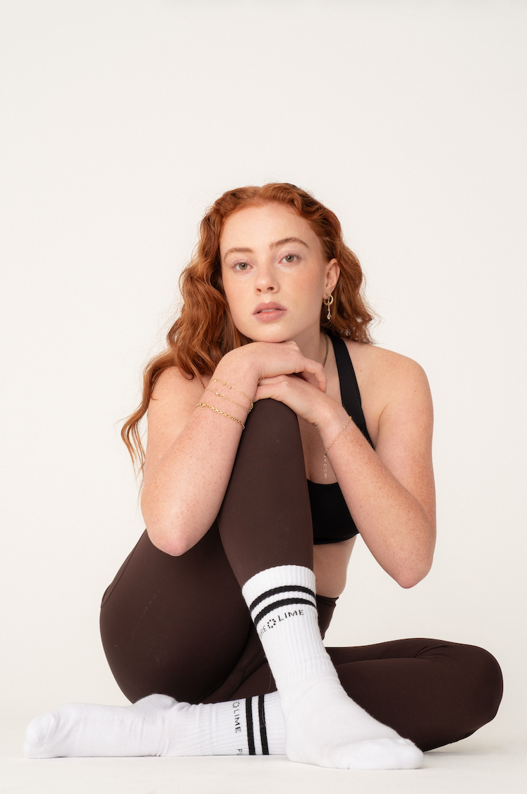 Pure Lime Pure Lime Tennis Sock 3 pack Socks 1000 White