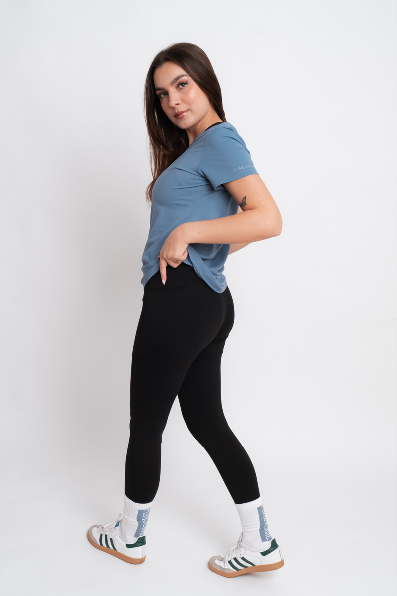 Pure Lime Pure Training Tee Tee 4620 Dew Blue