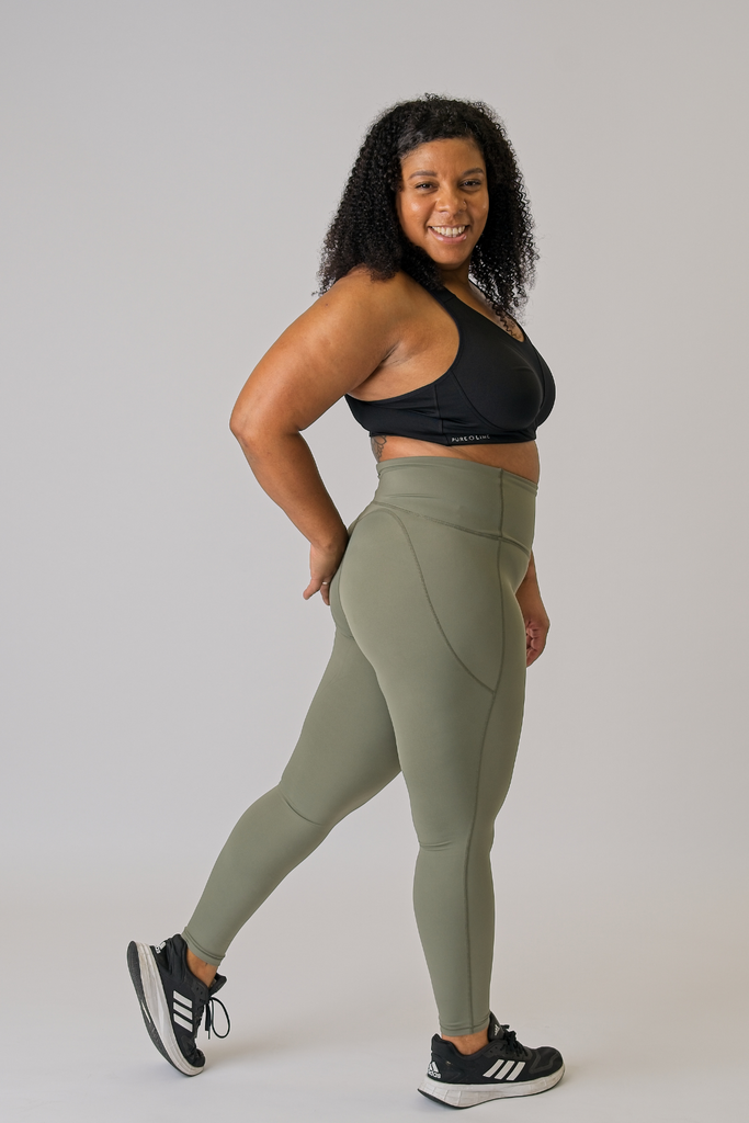 Pure Lime Pure Training Tights Leggings 4615 Smokey Olive