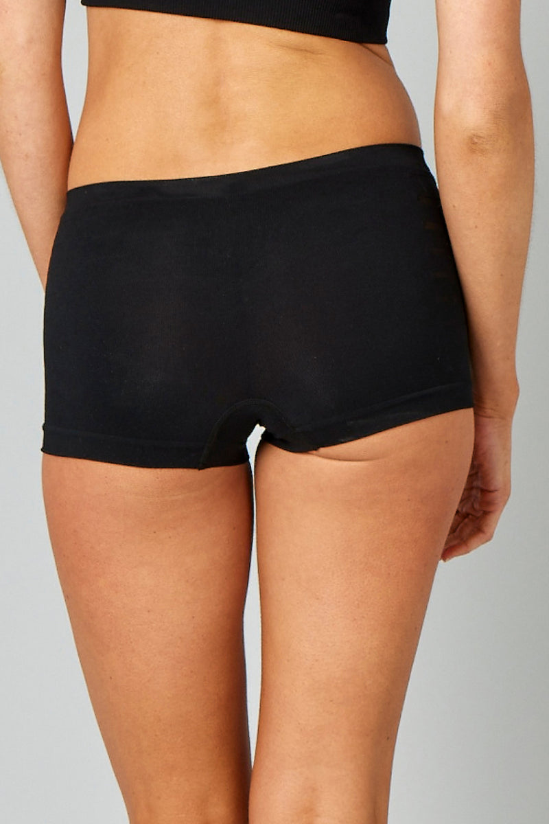 Pure Lime Purelime Recycled Seamless Boxer 3 pack Hipsters 2000 Black
