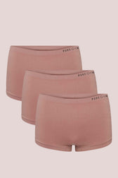 Pure Lime Purelime Recycled Seamless Boxer 3 pack Hipsters 6211 Dusty Rose