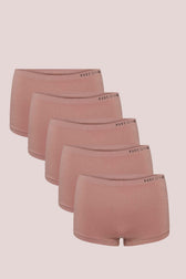 Pure Lime Purelime Recycled Seamless Boxer 5 pack Hipsters 6211 Dusty Rose
