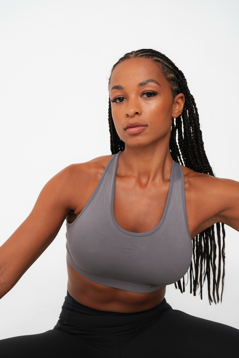Pure Lime Seamless Bra Top Bra Top 3612 Volcanic Glass