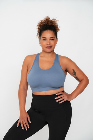 Pure Lime Seamless Bra Top Bra Top 4620 Dew Blue