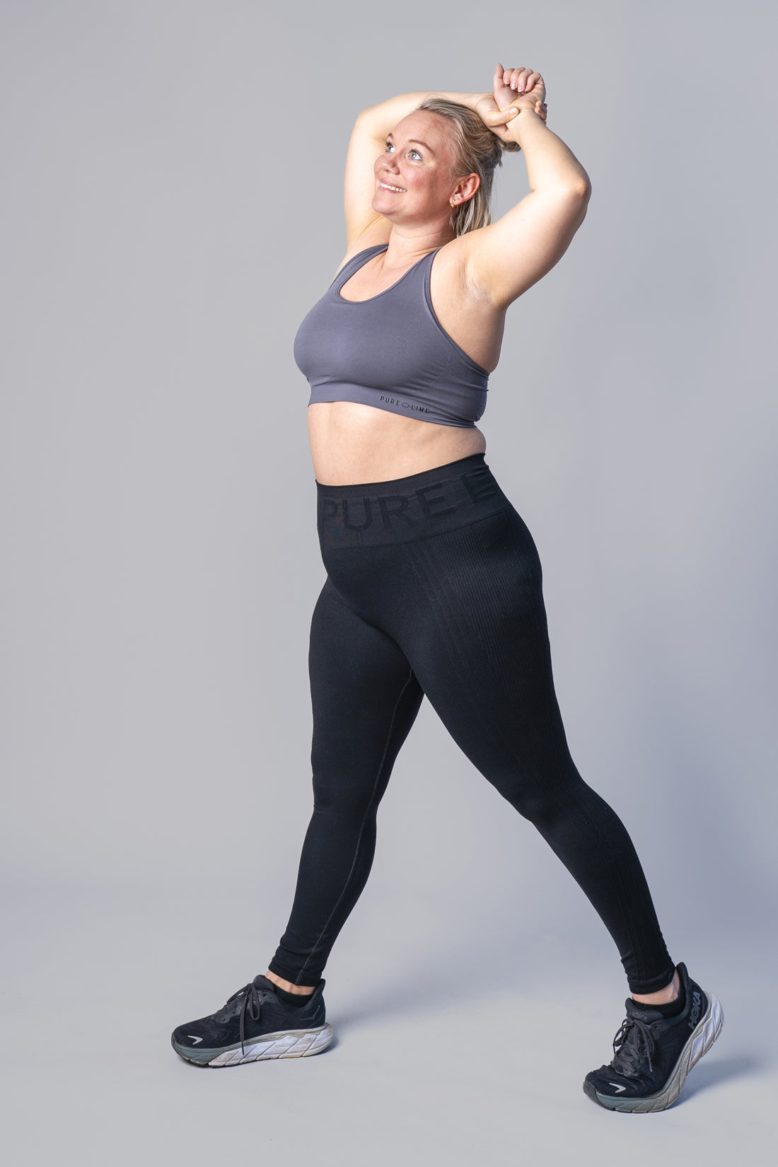 Pure Lime Seamless Tights Leggings 2000 Black