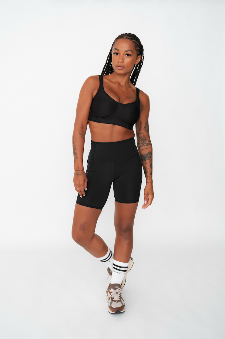 Pure Lime Support Bra Bra 2000 Black