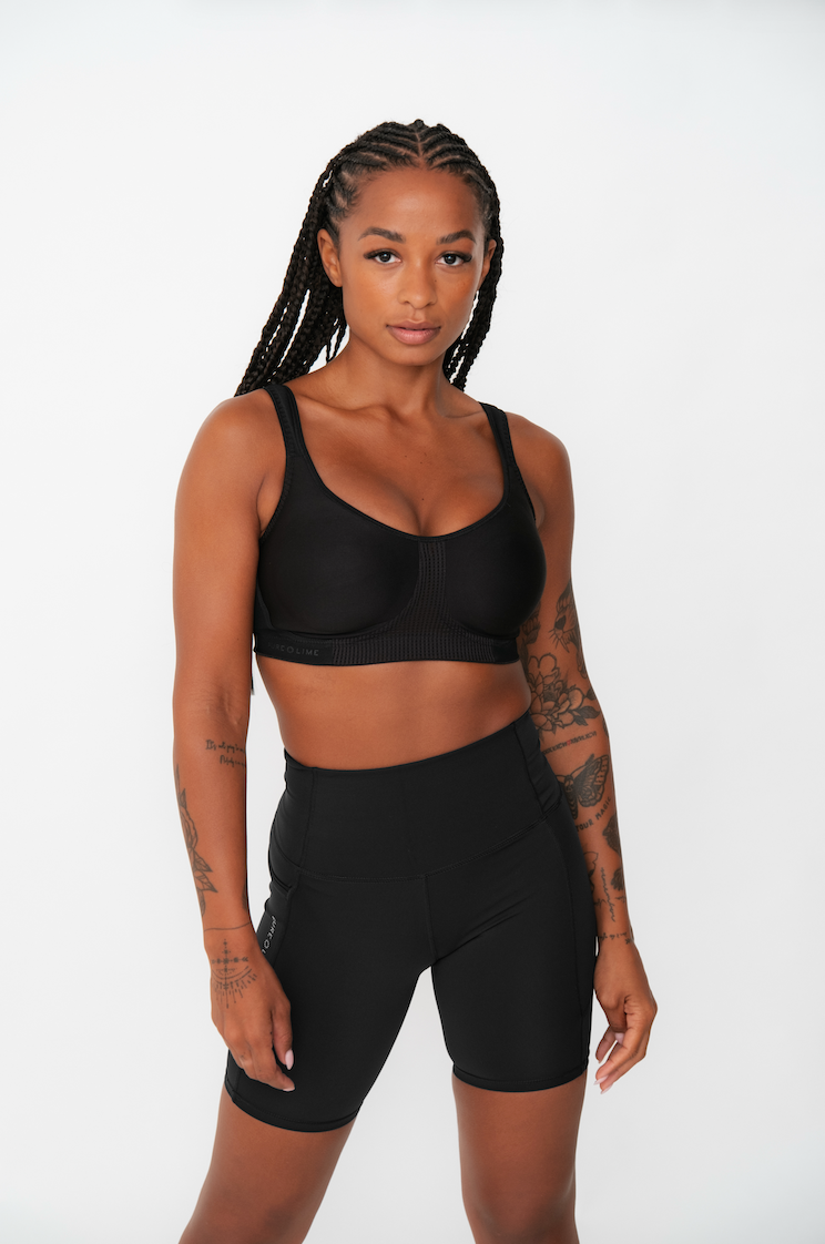 Pure Lime Support Bra Bra 2000 Black