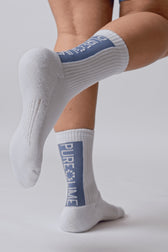 Pure Lime Tennis socks 2-pack Socks 4620 Dew Blue