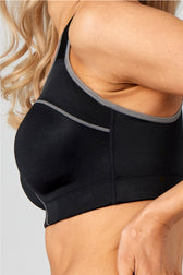 Pure Lime Padded Athletic Bra Bra 2030 Black/Cool Grey