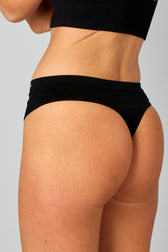 Pure Lime Seamless Thong Thong 2000 Black