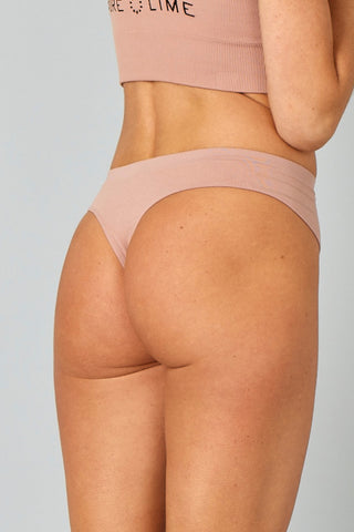 Pure Lime Seamless Thong Thong 6211 Dusty Rose